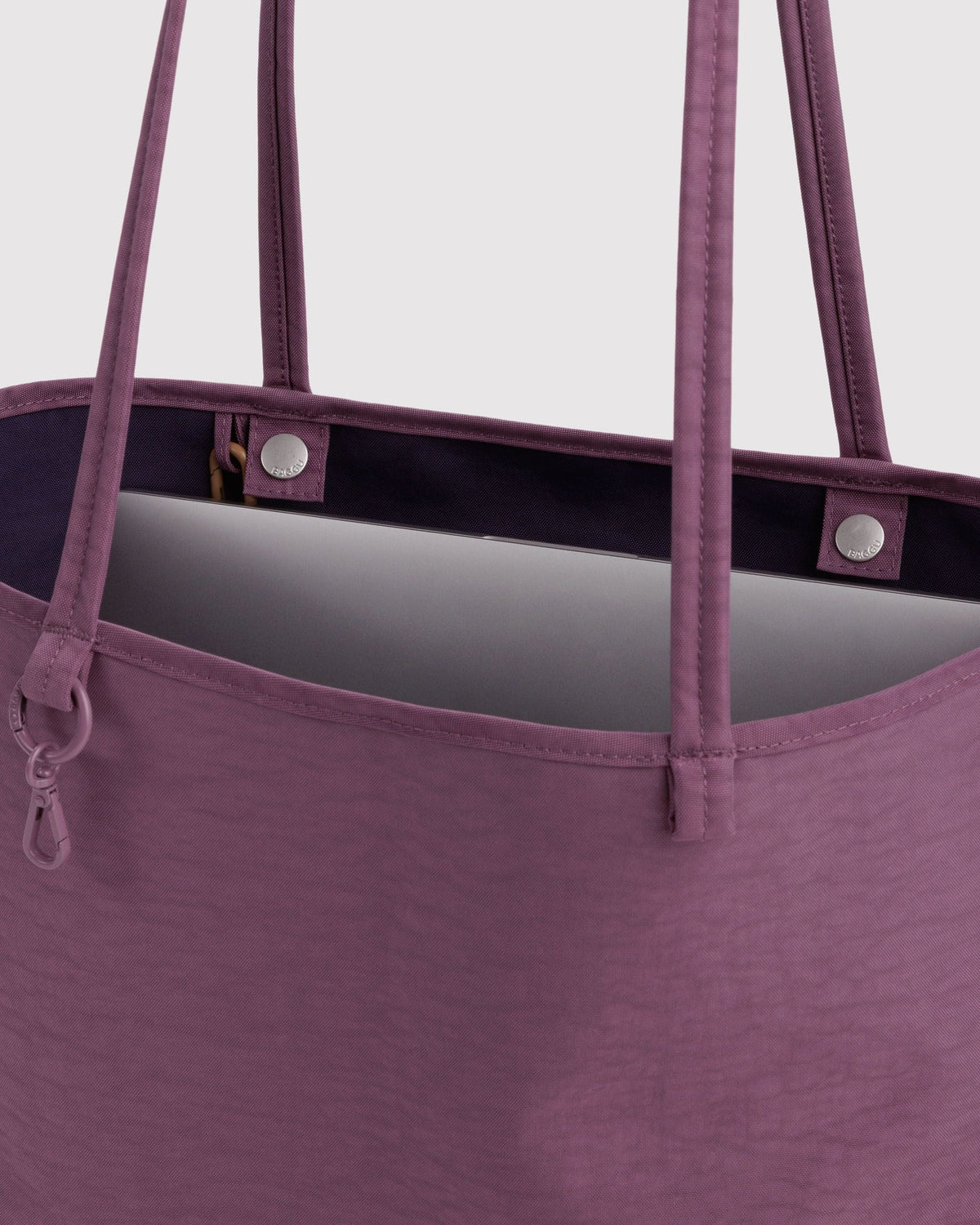 Versatile Carry Medium Nylon Reversible Tote - Wild Plum