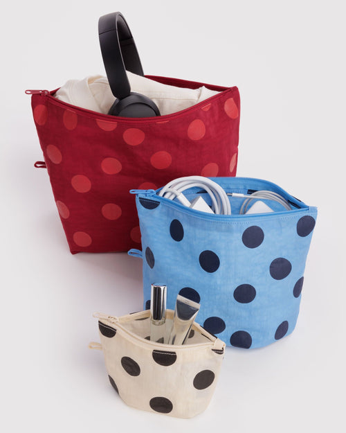 Daily Travel Go Pouch Set - Polka Dot