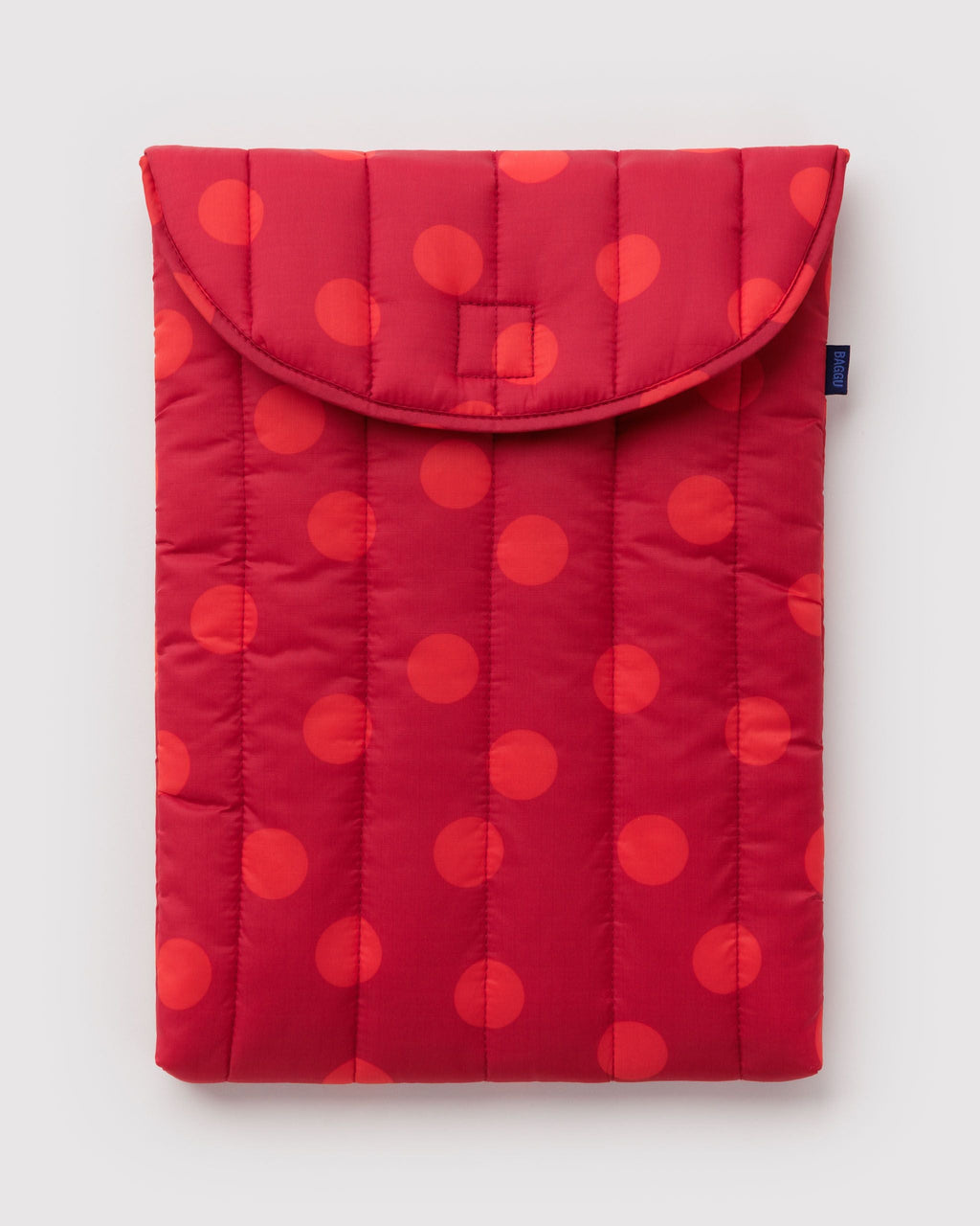 Versatile Carry Puffy Laptop Sleeve 16 - Red Polka