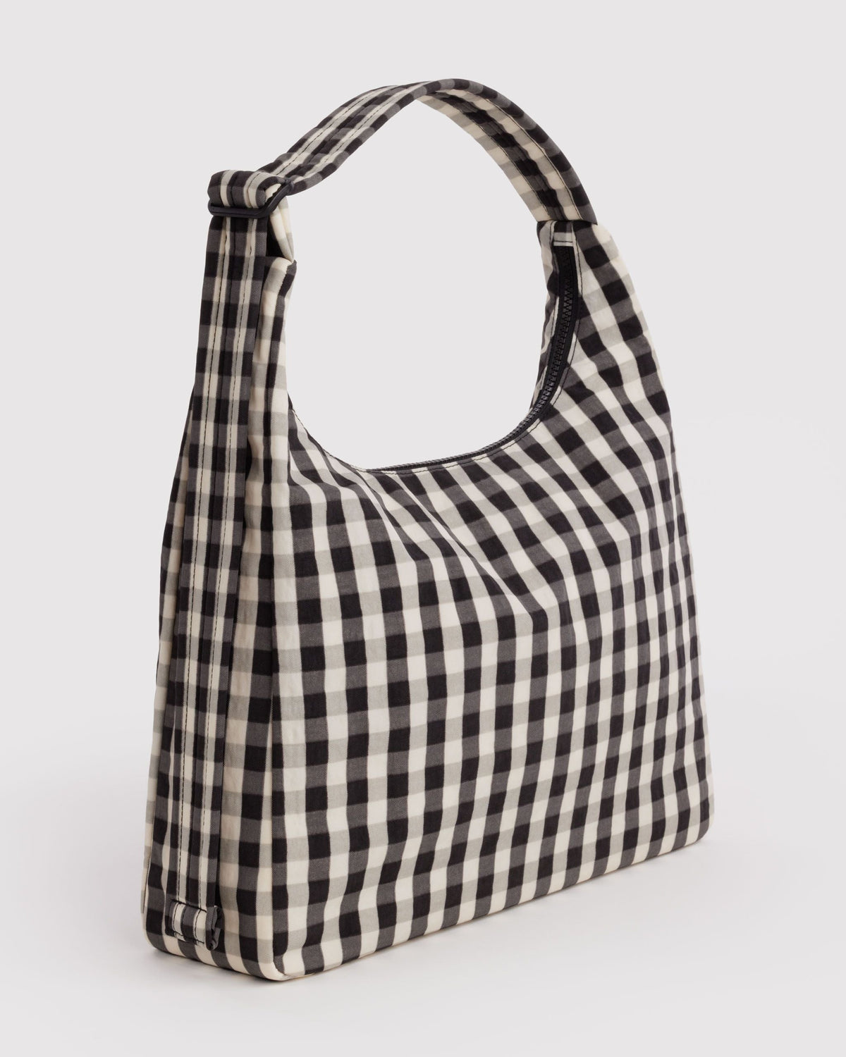 Everyday Carry Nylon Shoulder Bag - Black and Cream
