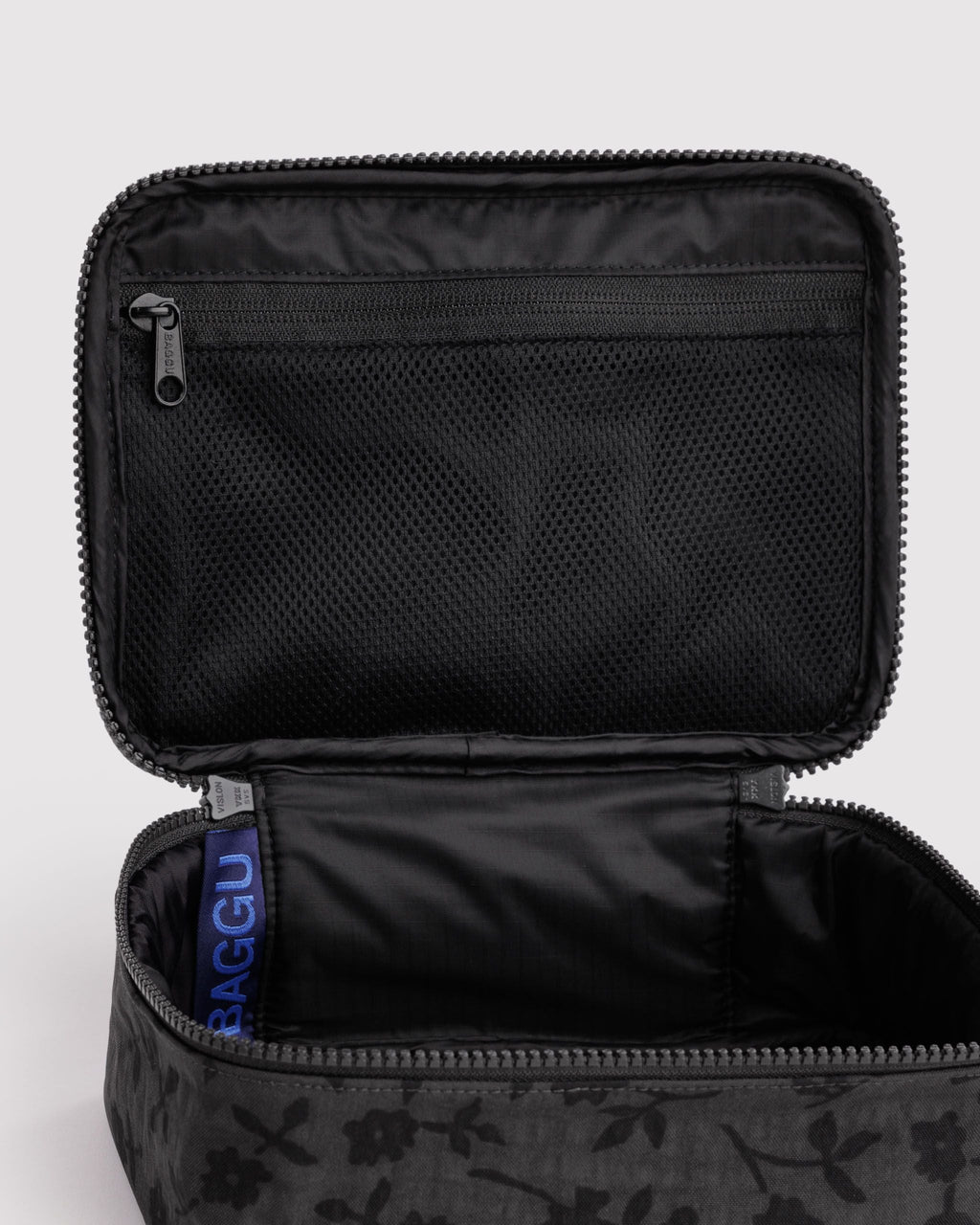 Practical Storage Small Cosmetic Case - Charcoal Ditsy