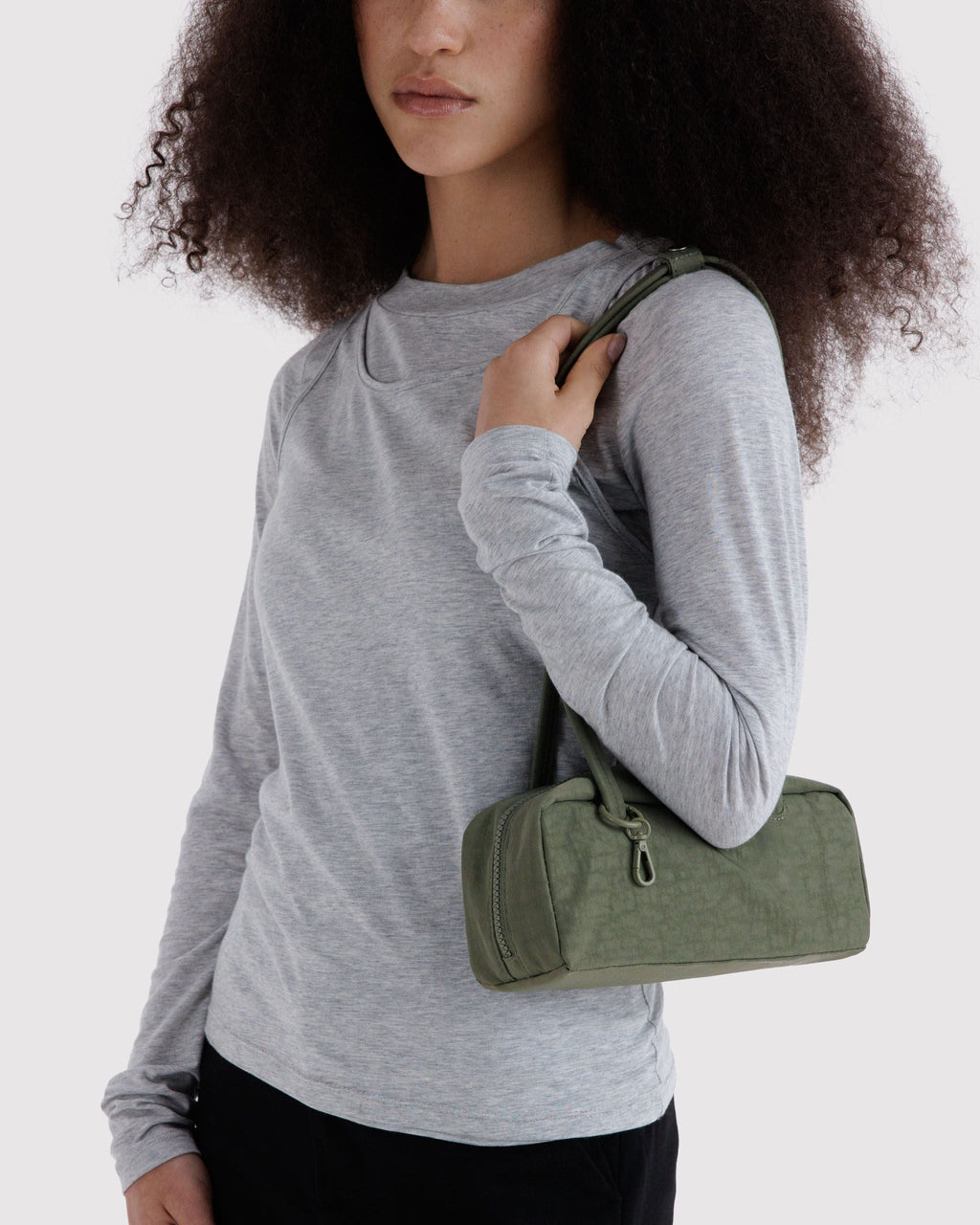 Practical Storage Small Nylon Bowler Bag -
