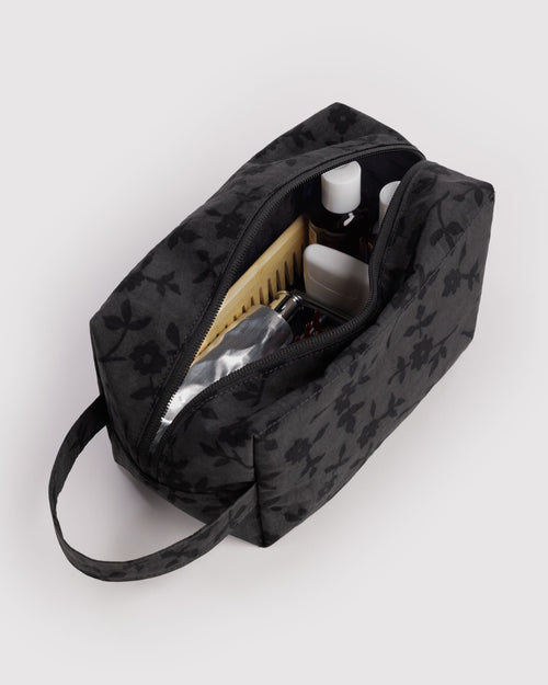 Daily Travel Dopp Kit - Charcoal Ditsy