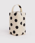 Practical Storage Dopp Kit - Cream and Black Polka