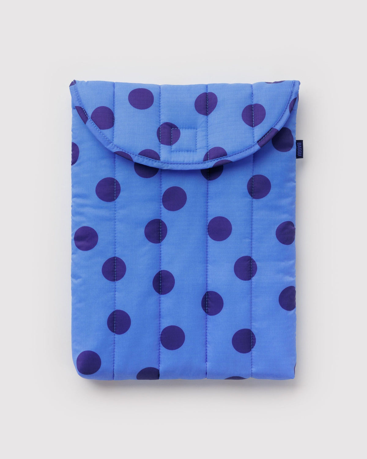 Practical Storage Puffy Laptop Sleeve 13 14 - Blue Polka