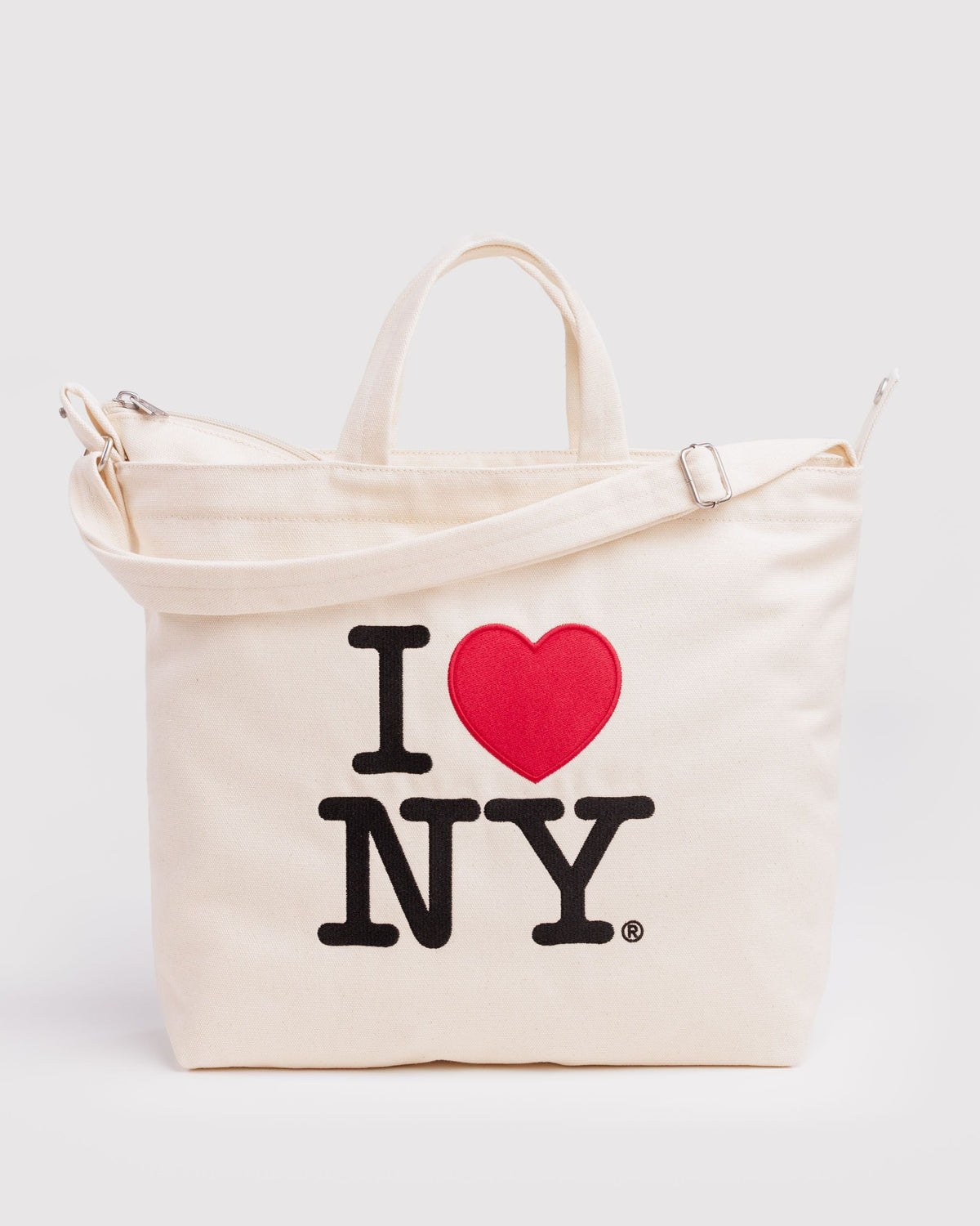 Lightweight Utility Horizontal Zip Duck Bag - I Love