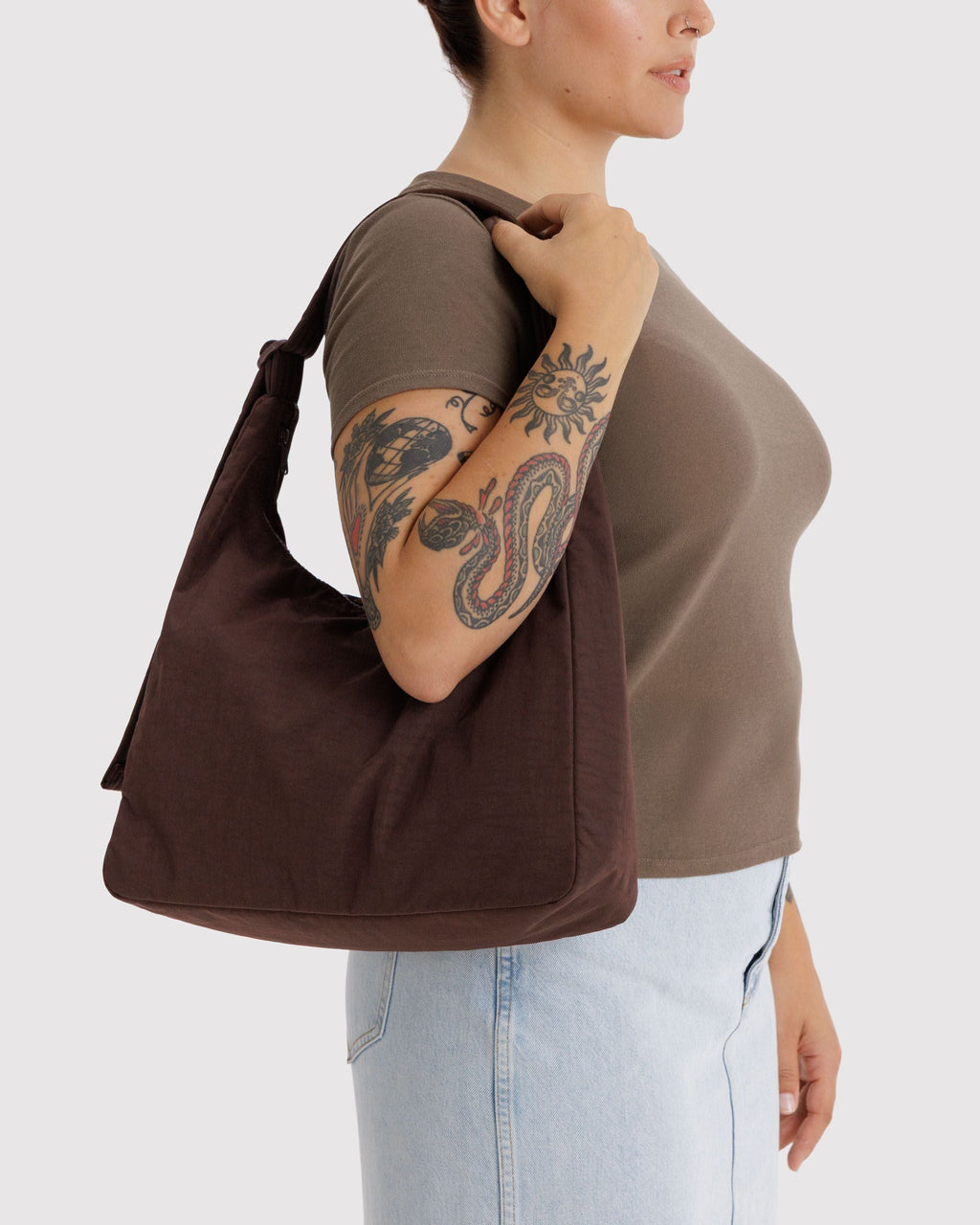 Practical Storage Nylon Shoulder Bag -