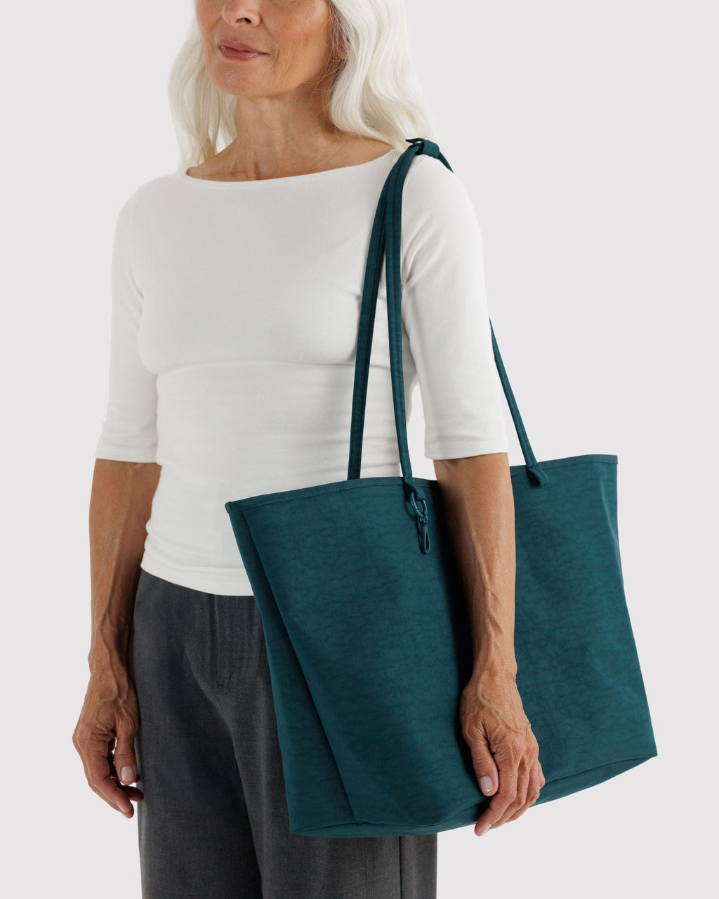 Daily Travel Large Nylon Reversible Tote - Deep Sea