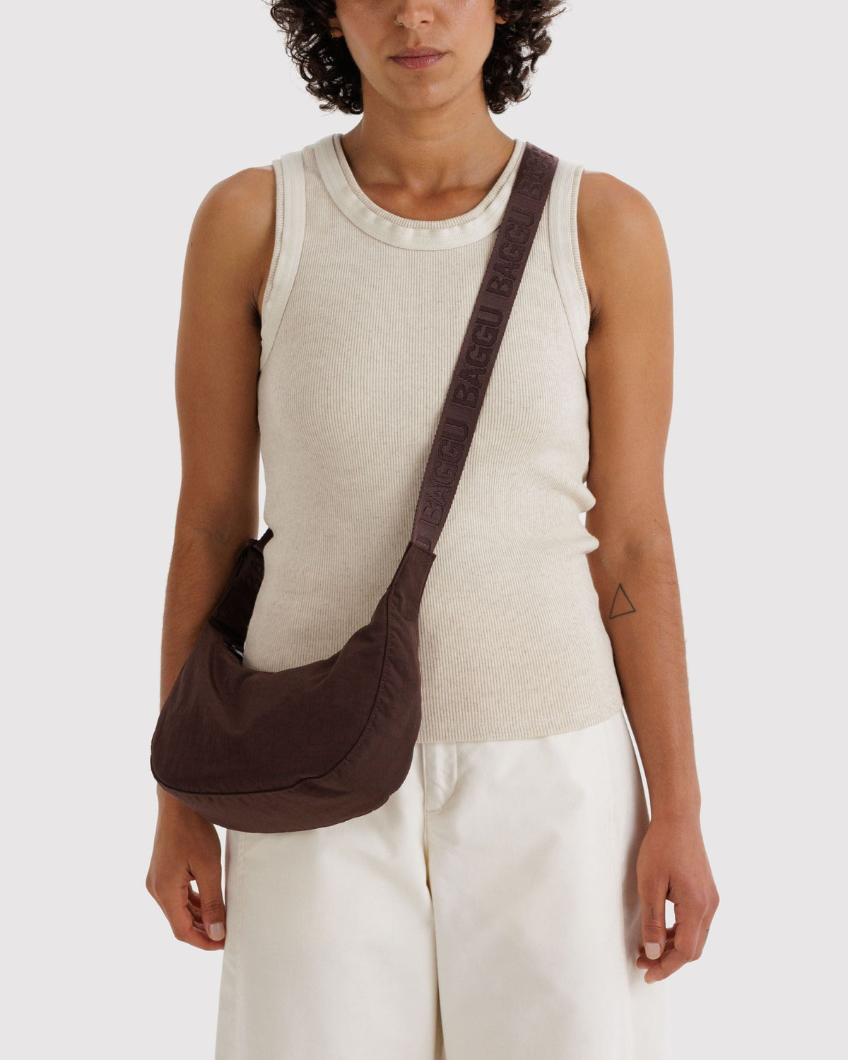 Practical Storage Small Nylon Crescent Bag -