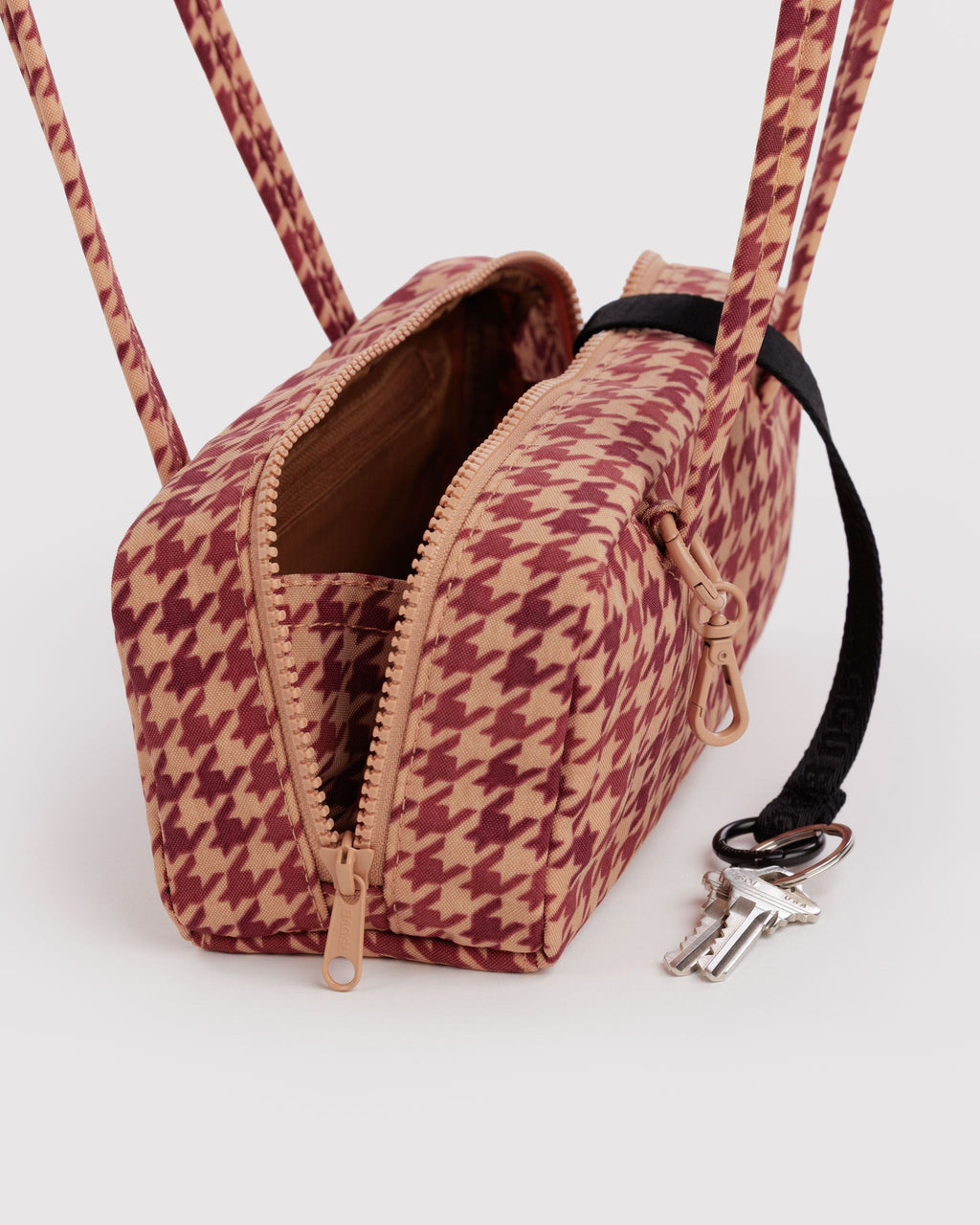 Daily Travel Small Nylon Bowler Bag - Tan
