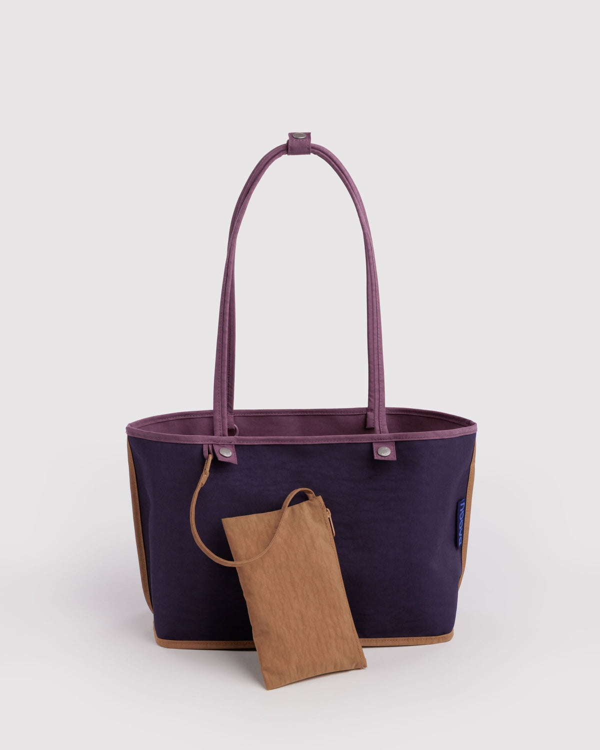 Versatile Carry Medium Nylon Reversible Tote - Wild Plum