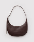 Versatile Carry Medium Recycled Leather Flat Crescent -