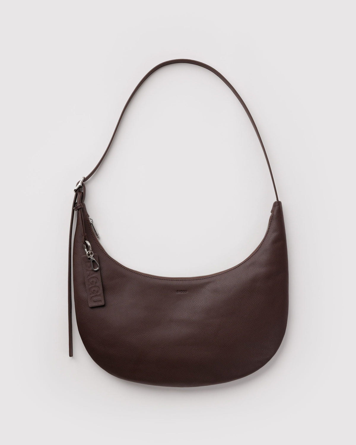 Versatile Carry Medium Recycled Leather Flat Crescent -