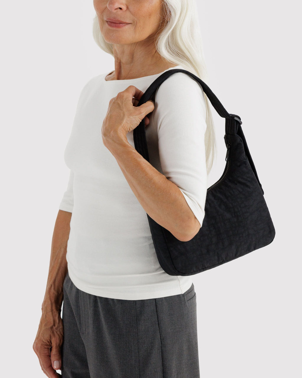 Versatile Carry Mini Nylon Shoulder Bag - Black Key