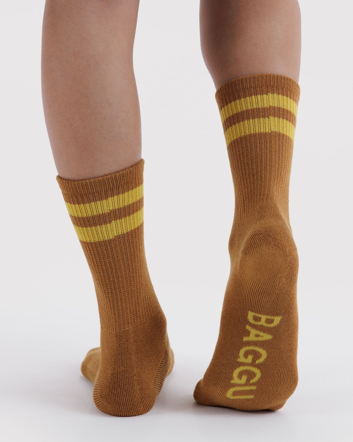 Practical Storage Ribbed Sock - Toffee