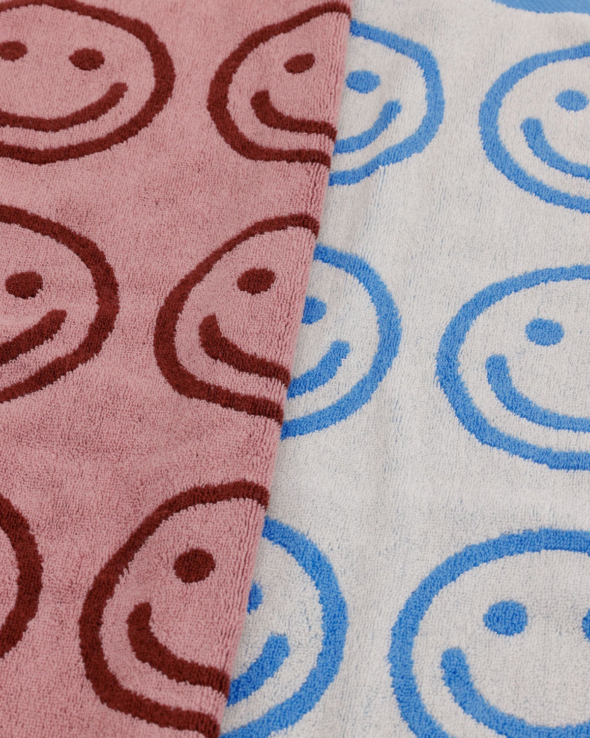 Lightweight Utility Hand Towel Set of 2 - Sky Blue and Blush