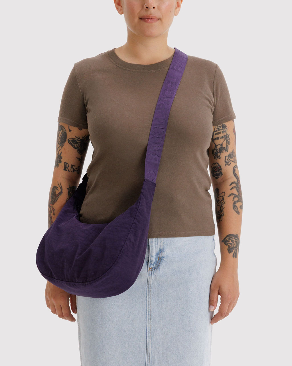 Versatile Carry Medium Nylon Crescent Bag -