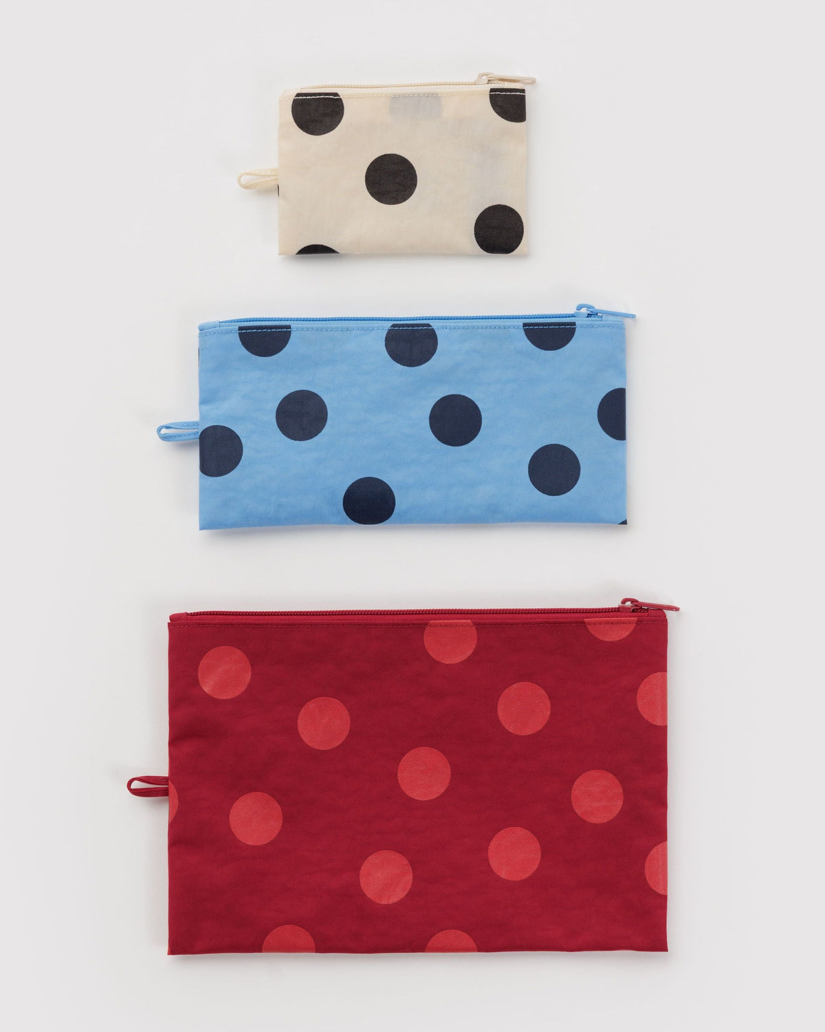 Everyday Carry Flat Pouch Set - Polka Dot