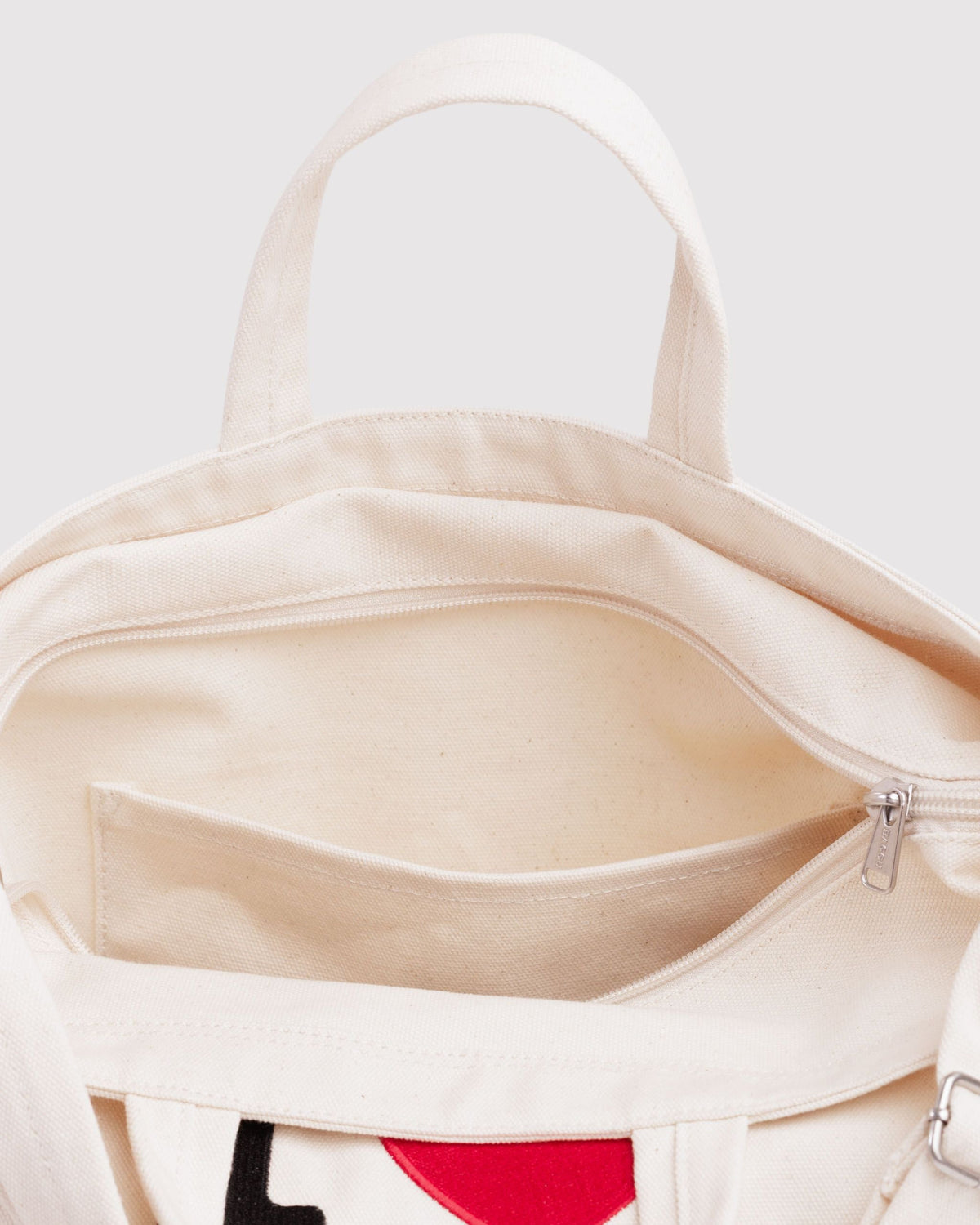 Lightweight Utility Horizontal Zip Duck Bag - I Love