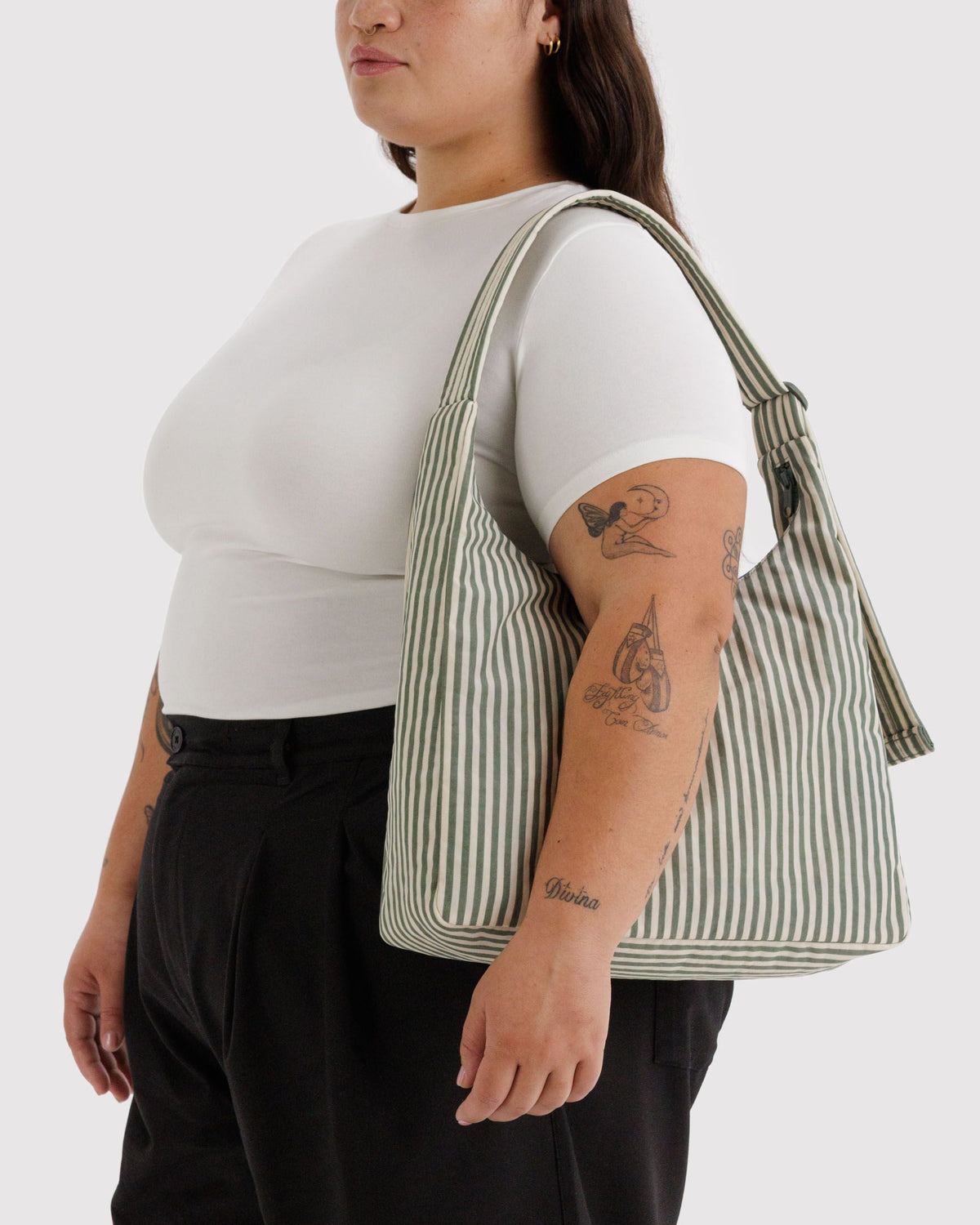Daily Travel Nylon Shoulder Bag - Sage