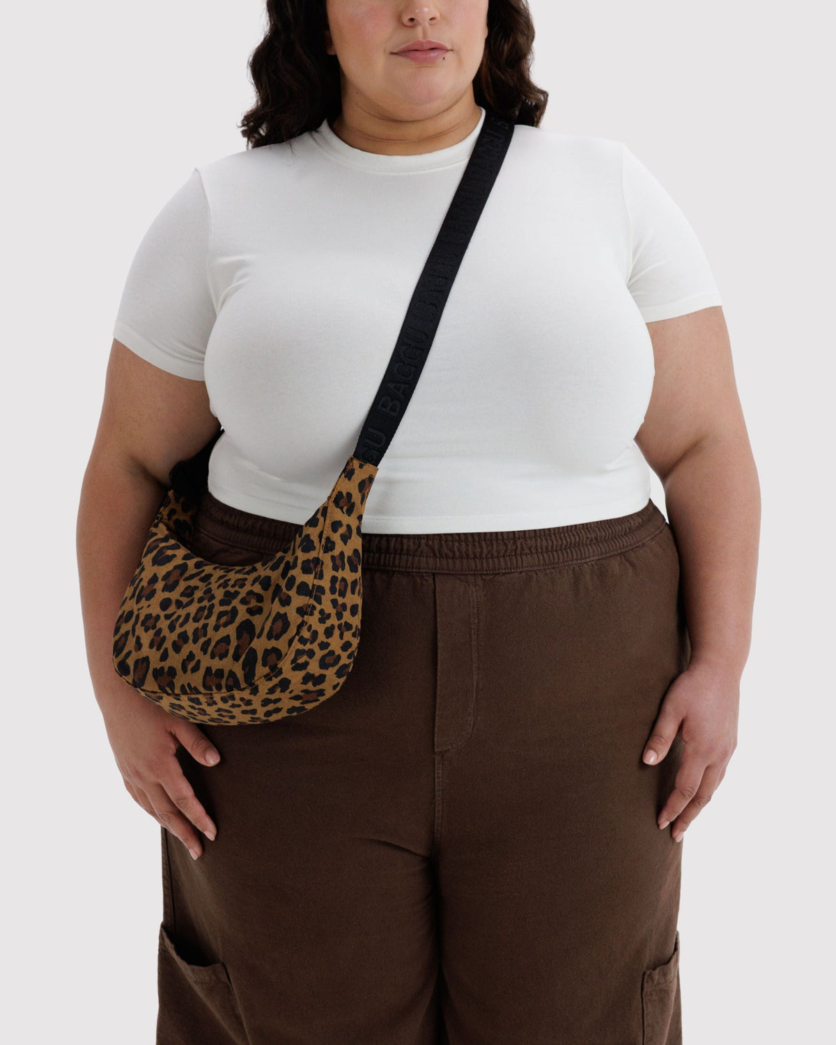 Daily Travel Small Nylon Crescent Bag -