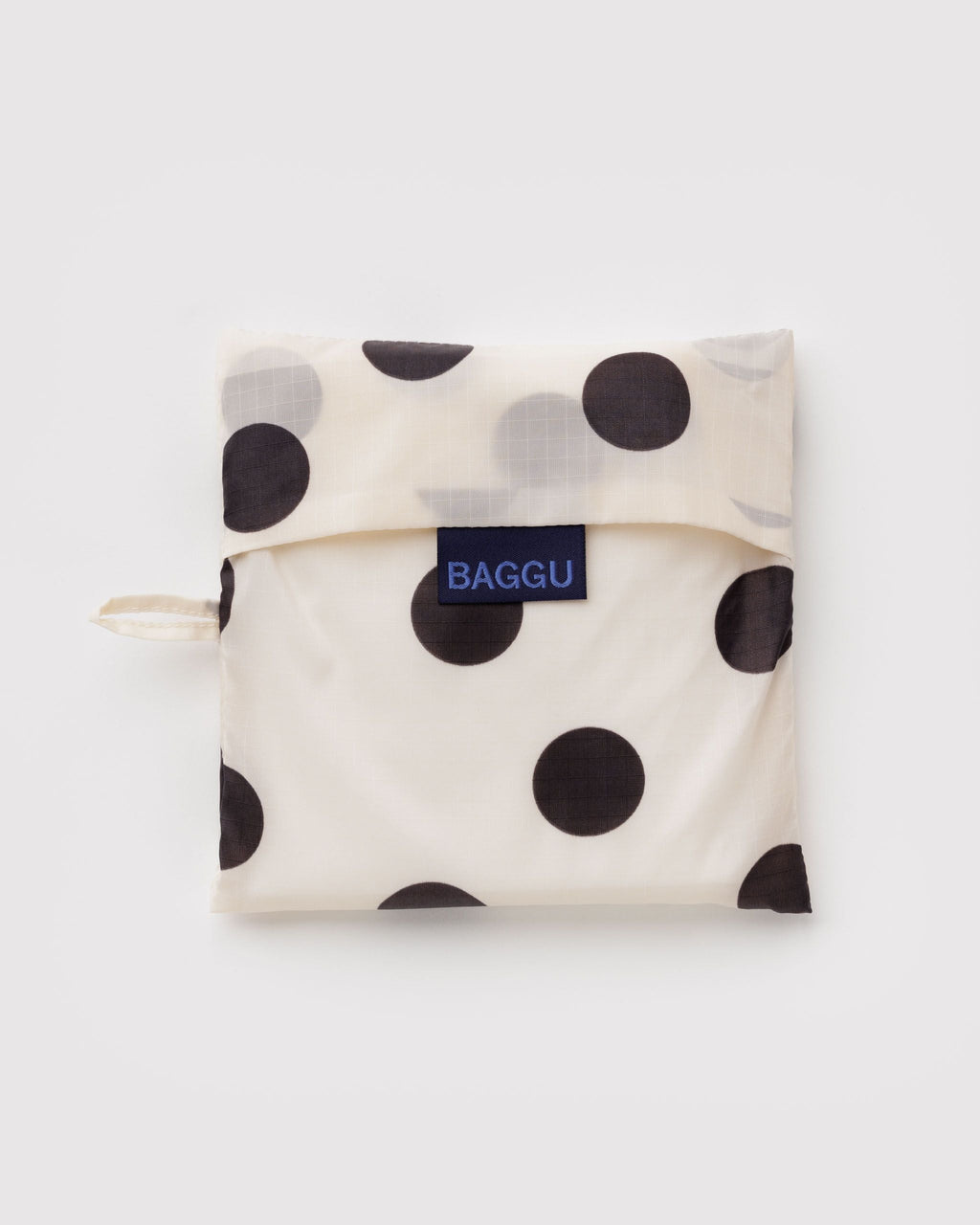 Everyday Carry Big Baggu - Cream and Black Polka