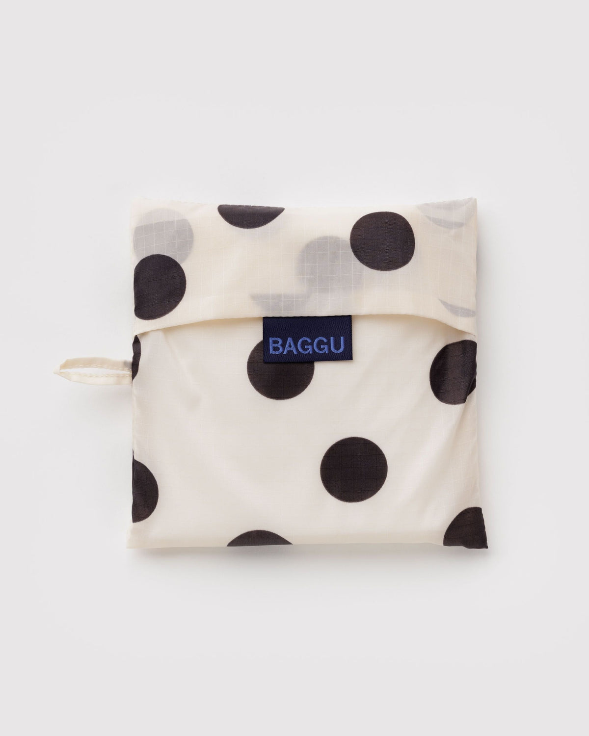 Everyday Carry Big Baggu - Cream and Black Polka