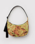 Lightweight Utility Medium Nylon Crescent Bag - Nasturtiums Ruth