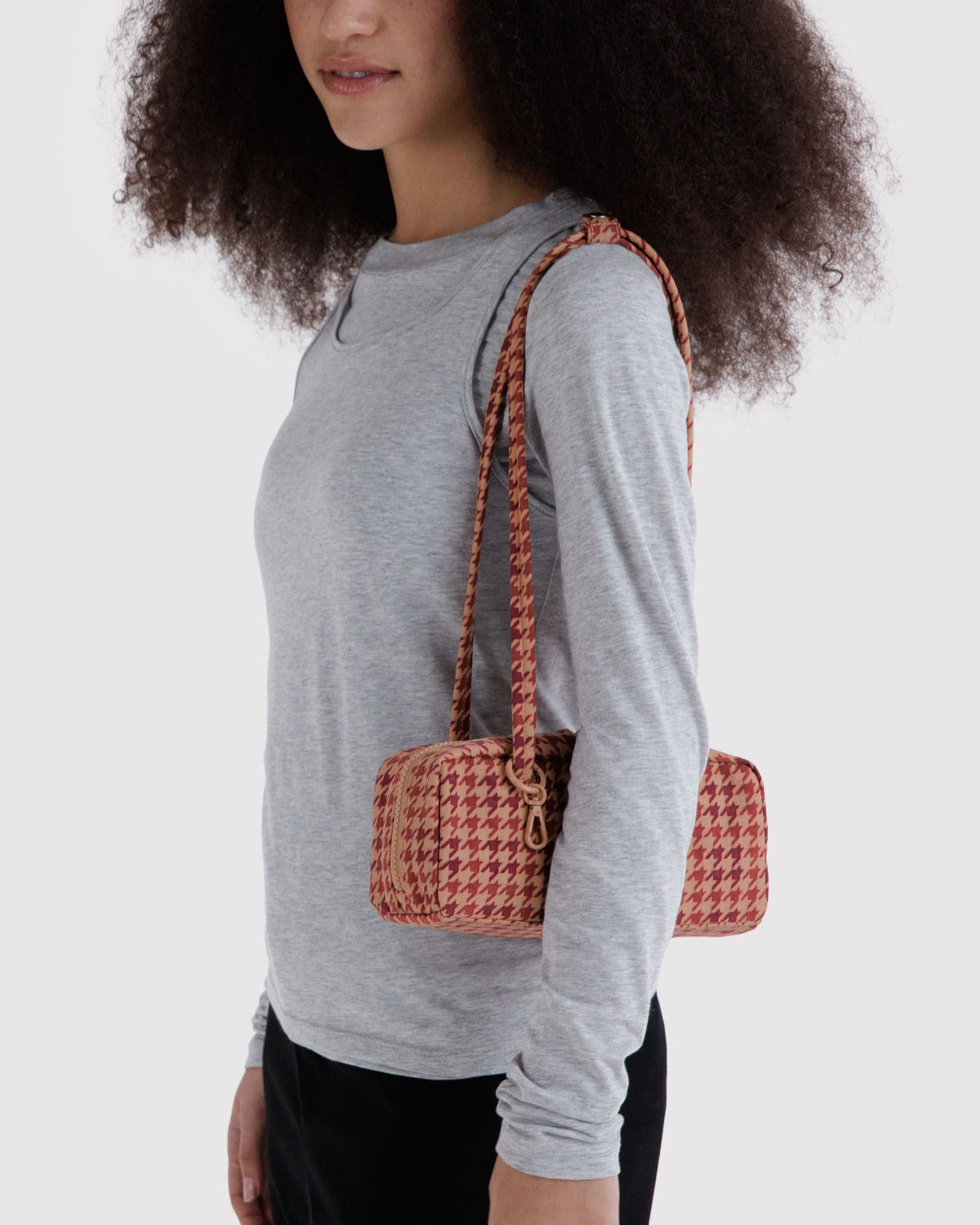 Daily Travel Small Nylon Bowler Bag - Tan
