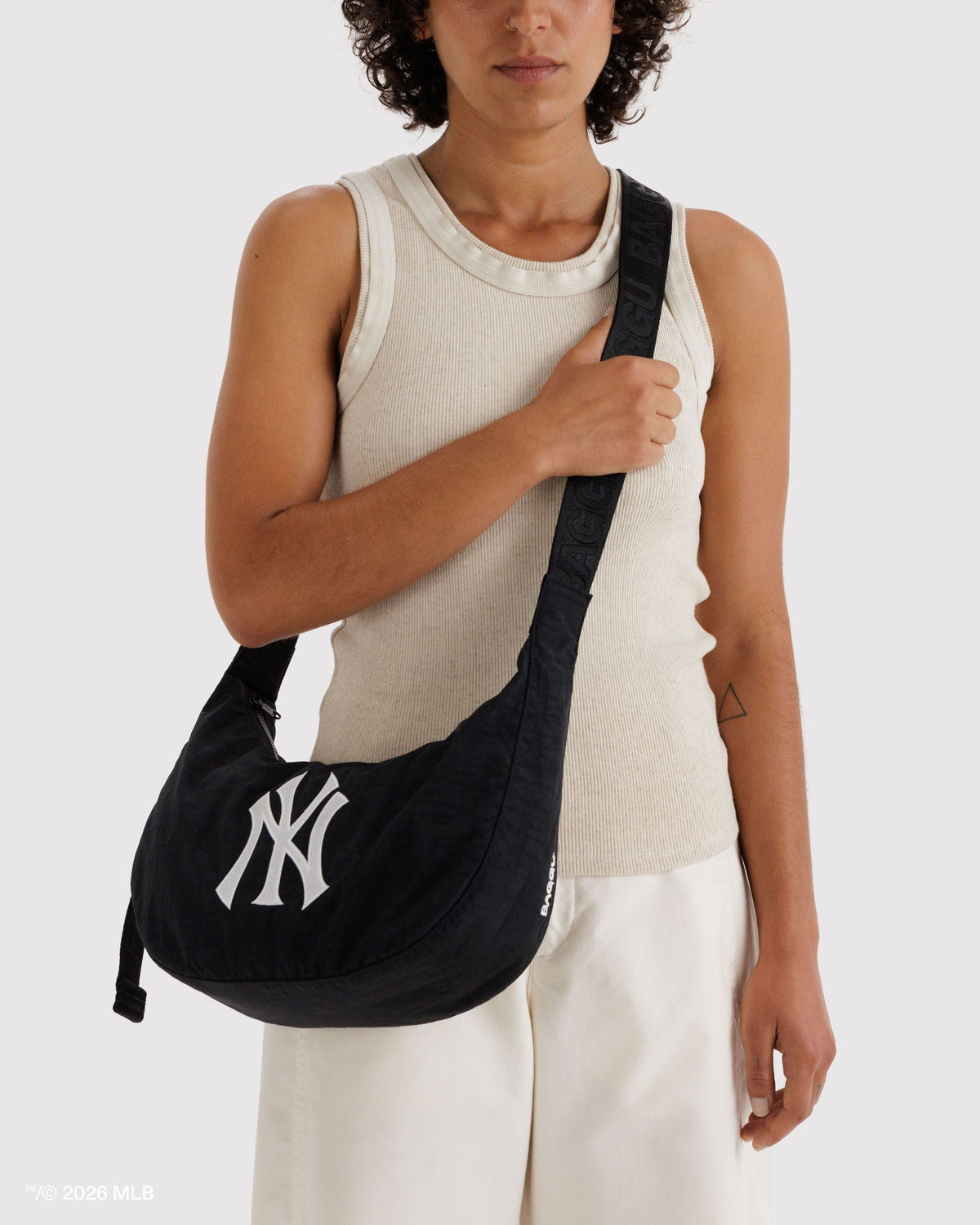 Daily Travel Medium Nylon Crescent Bag - New York