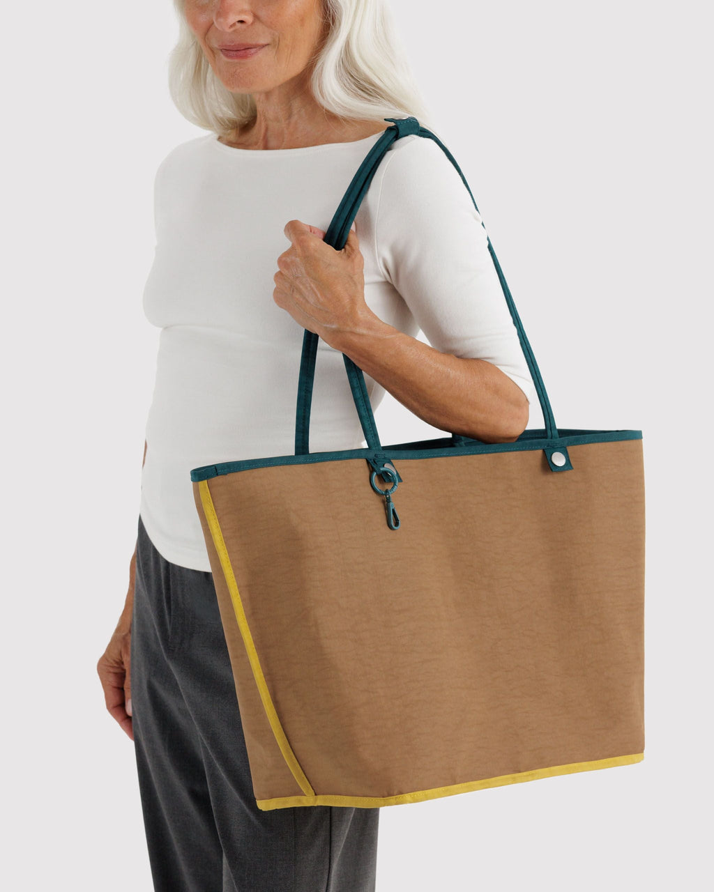 Daily Travel Large Nylon Reversible Tote - Deep Sea