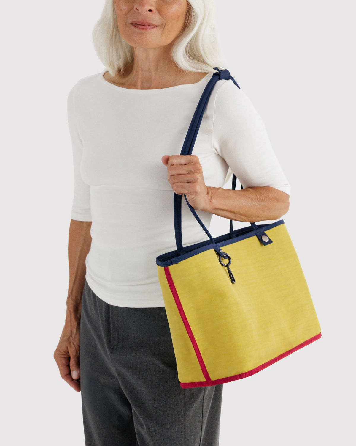 Lightweight Utility Medium Nylon Reversible Tote - Navy