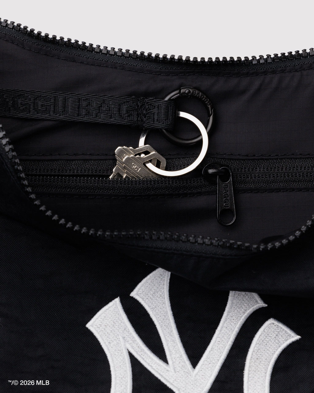 Daily Travel Medium Nylon Crescent Bag - New York