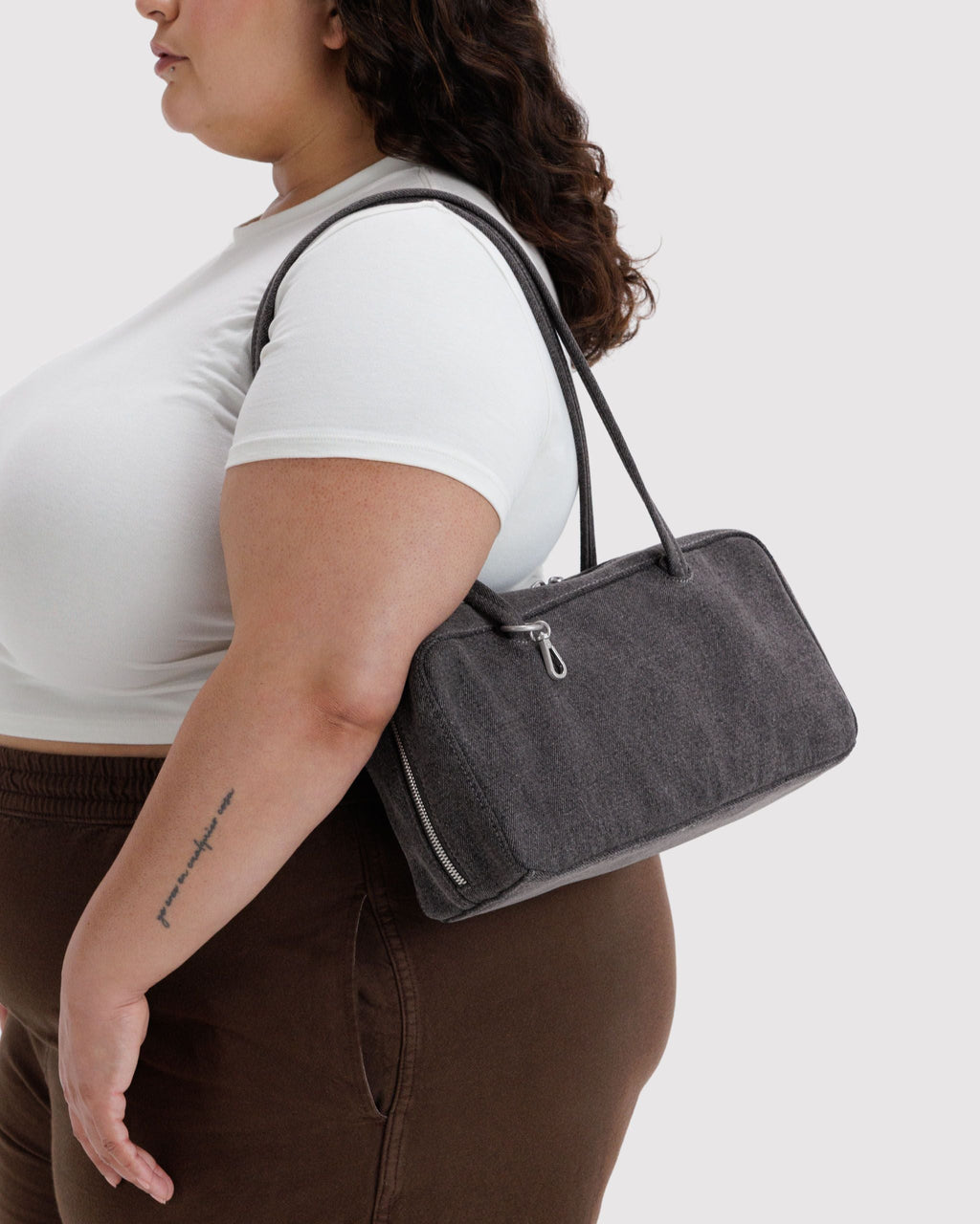 Everyday Carry Denim Bowler Bag - Washed Black