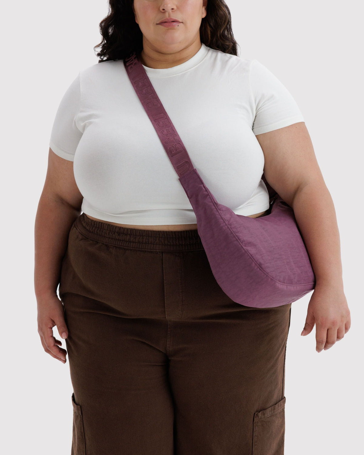 Lightweight Utility Medium Nylon Crescent Bag - Wild