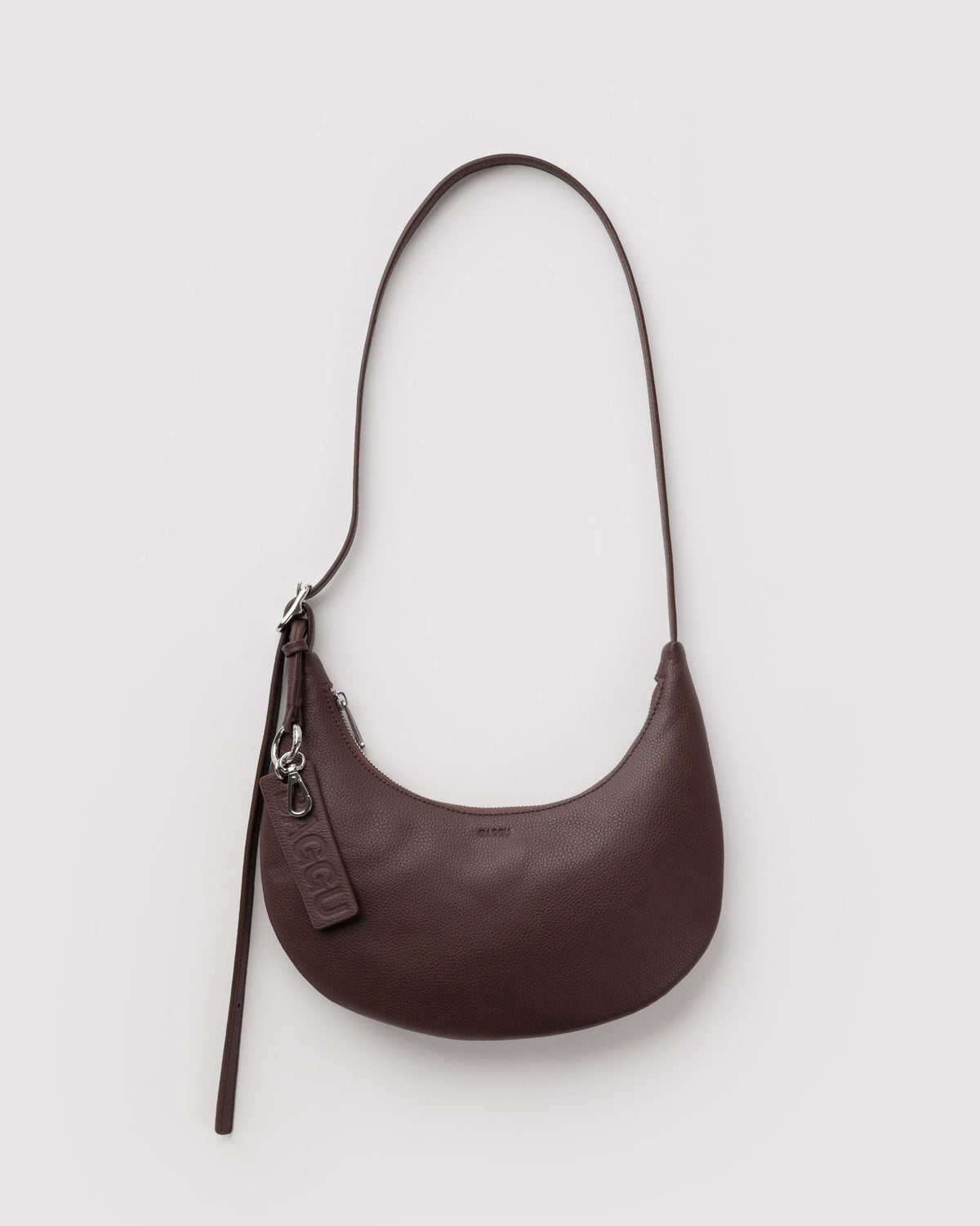 Everyday Carry Small Recycled Leather Flat Crescent -