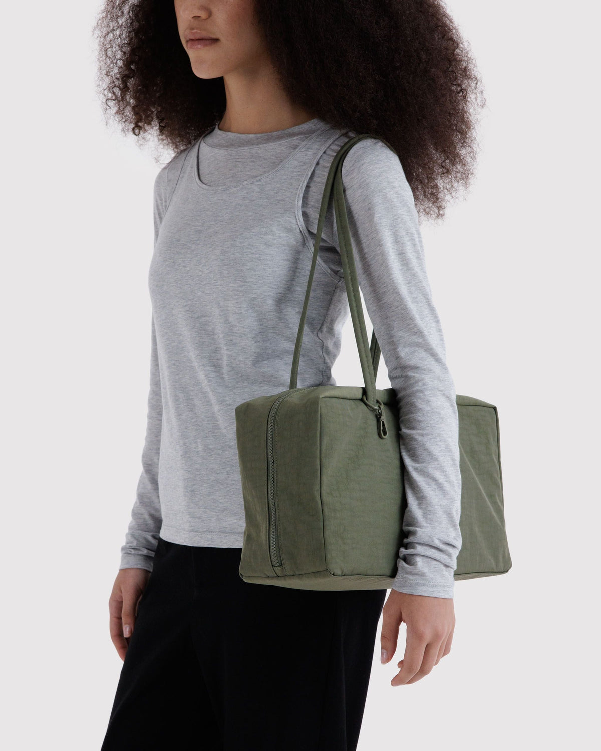 Practical Storage Medium Nylon Bowler Bag -