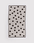 Versatile Carry Bath Towel - Cream and Black Polka