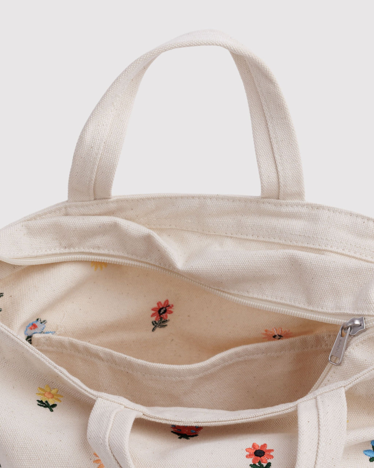 Versatile Carry Horizontal Zip Duck Bag - Embroidered Ditsy
