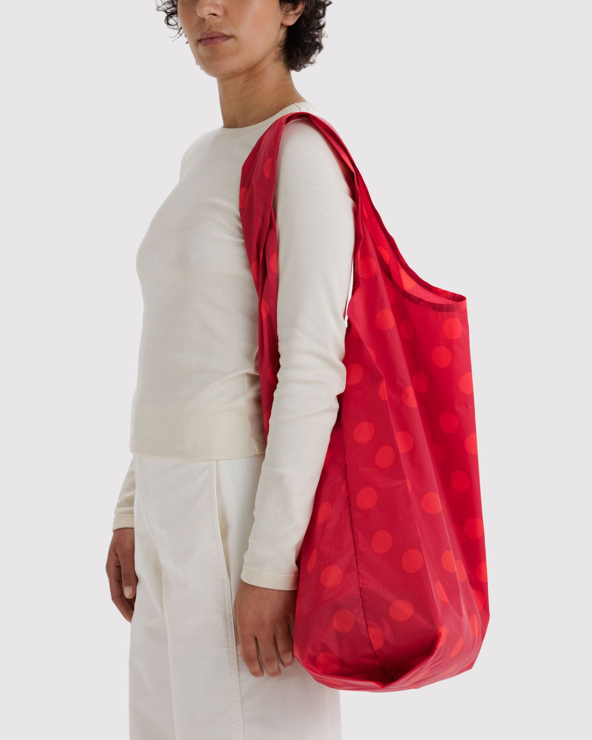 Lightweight Utility Big Baggu - Red Polka