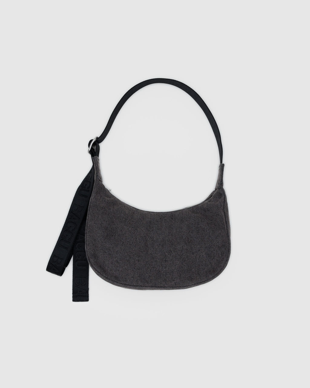 Everyday Carry Small Denim Crescent Bag - Washed Black