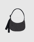Everyday Carry Small Denim Crescent Bag - Washed Black