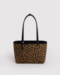 Practical Storage Medium Nylon Reversible Tote - Leopard