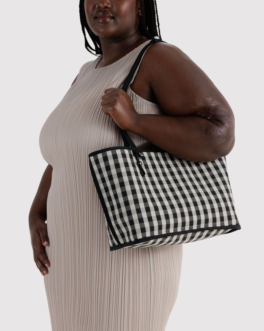 Daily Travel Medium Nylon Reversible Tote - Black