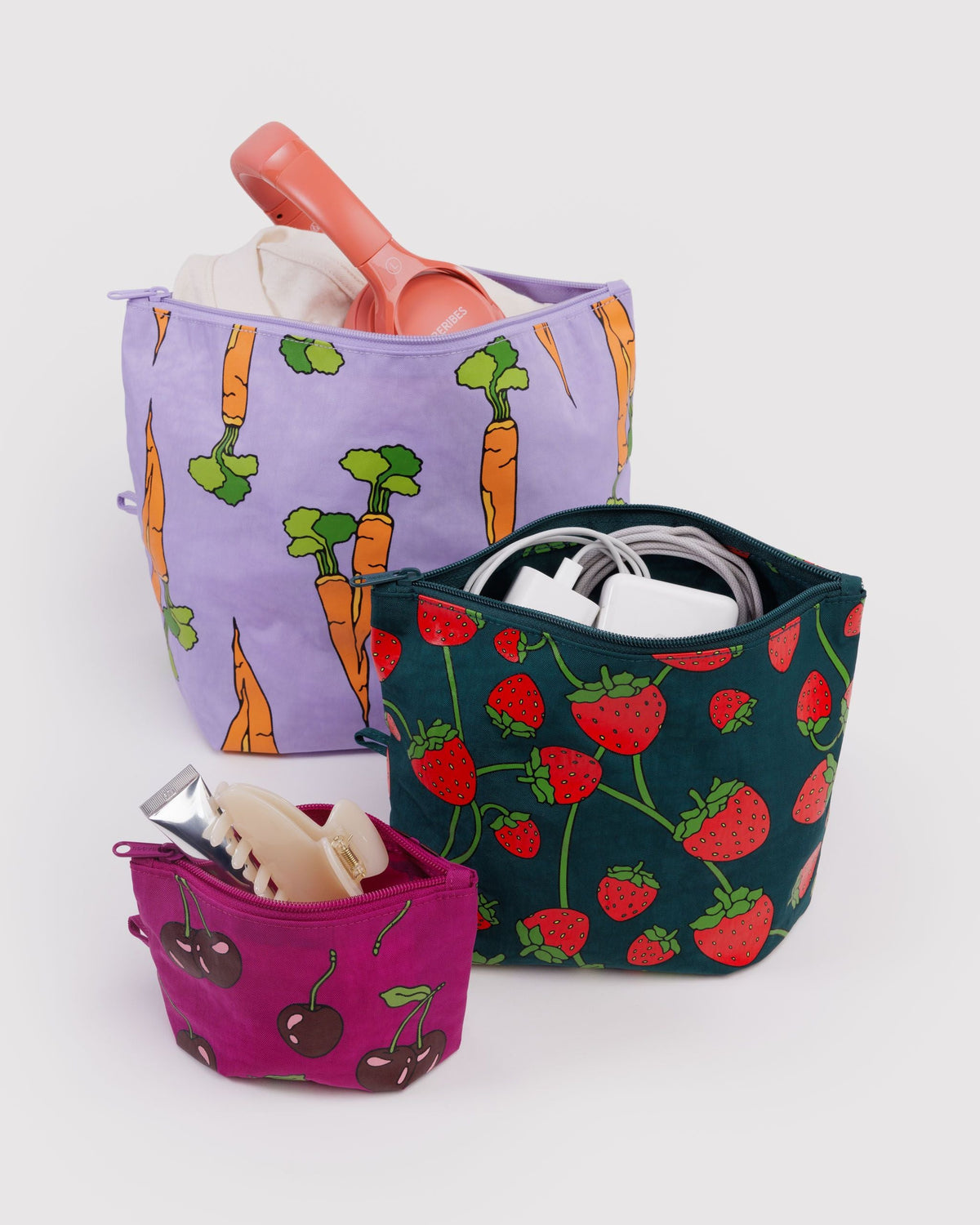 Lightweight Utility Go Pouch Set - Carrots and
