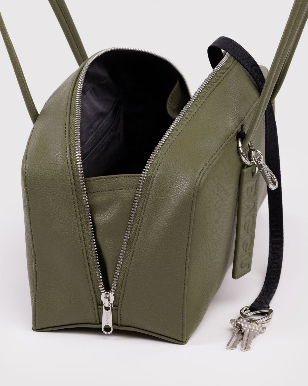 Versatile Carry Recycled Leather Bowler Bag -