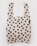 Everyday Carry Big Baggu - Cream and Black Polka