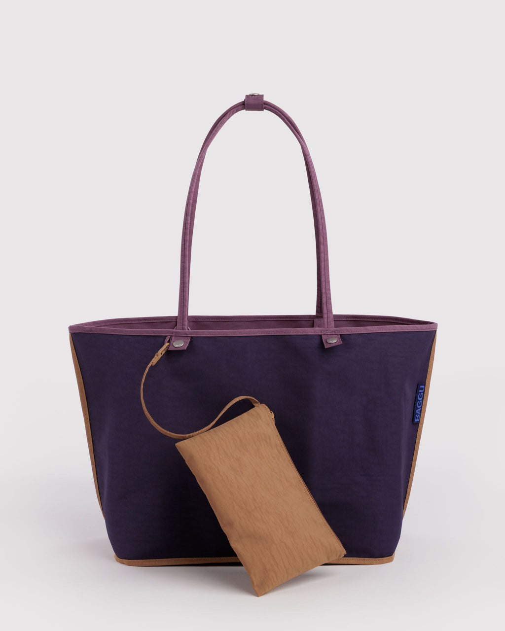 Lightweight Utility Large Nylon Reversible Tote - Wild Plum