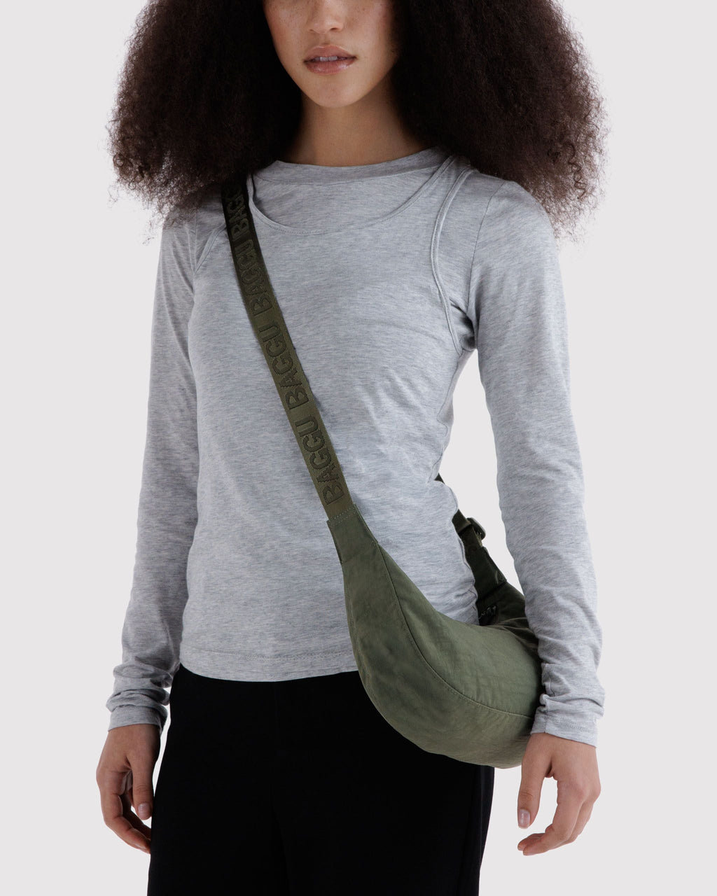 Daily Travel Small Nylon Crescent Bag -