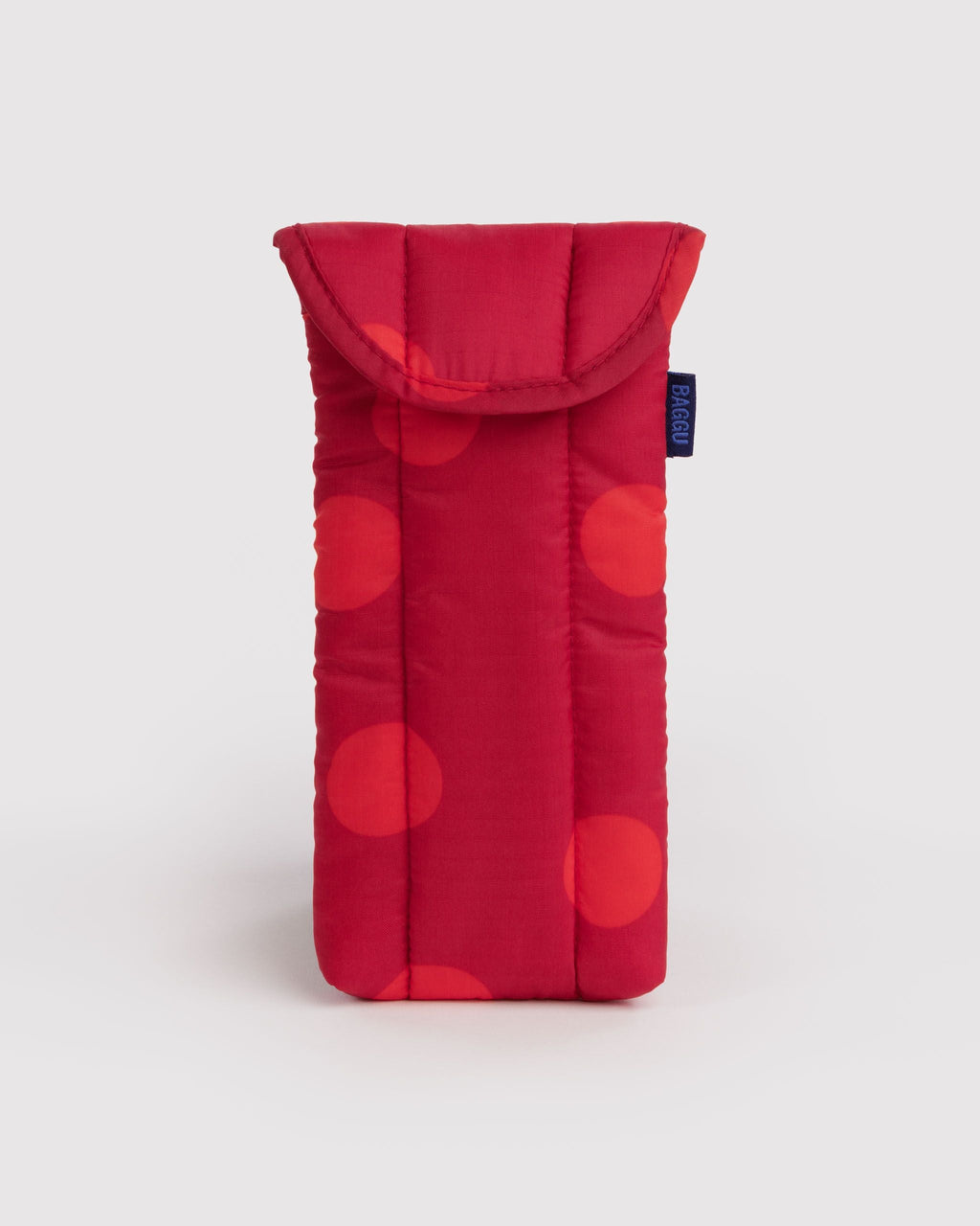 Versatile Carry Puffy Glasses Sleeve - Red Polka